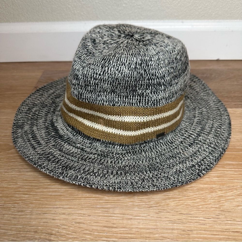 Volcom Downtown Heathered Gray Black Fedora, Size M/L